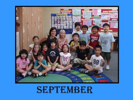 SEPTEMBER. Students have been writing daily about small moments in their lives.