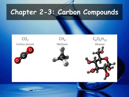 Chapter 2-3: Carbon Compounds