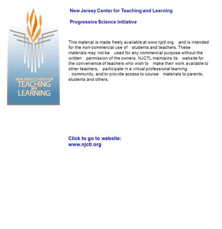 New Jersey Center for Teaching and Learning