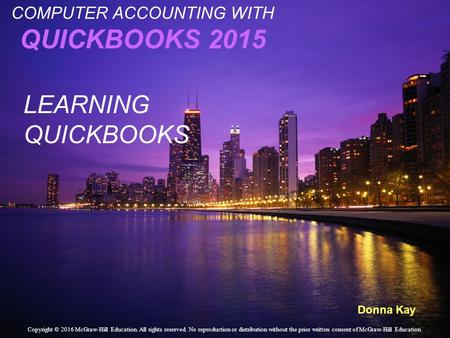 COMPUTER ACCOUNTING WITH QUICKBOOKS 2015