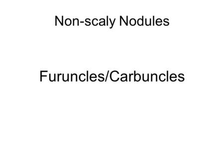 Furuncles/Carbuncles