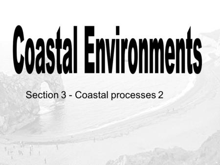Section 3 - Coastal processes 2. How can Geology affect the rate of erosion? Differential erosion occurs when rocks wear away at different rates. Limestone.