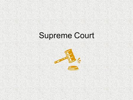 Supreme Court. Members 9 justices Serve for life Lead by the Chief Justice Appointed by the President, approved by the Senate.