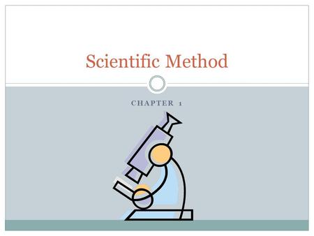 CHAPTER 1 Scientific Method. Scientific Method (yes, copy these steps!) The scientific method is a series of steps used to solve problems. Steps: 1. State.