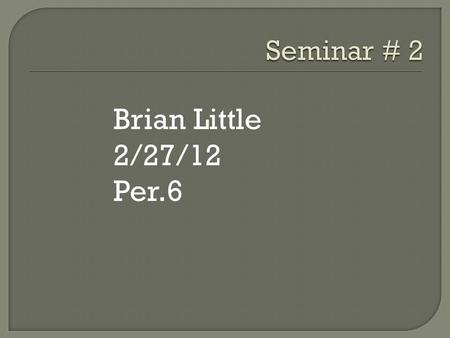 Brian Little 2/27/12 Per.6. Prompt- 2004- Analyze the ways in which technology and mass culture contributed to the success of dictators in the 1920’s.
