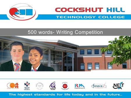 500 words- Writing Competition. Writing Competition 2012 This year we challenge you to: Write a story in 500 words or less!!! It can be about anything.