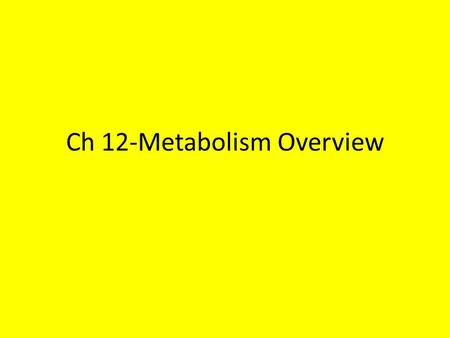 Anabolic and catabolic reactions in a cell