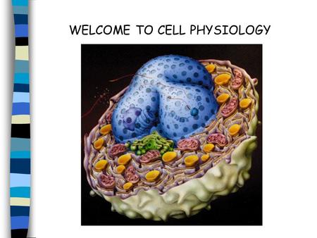 WELCOME TO CELL PHYSIOLOGY. What is cell physiology- and how does it differ from cell biology??