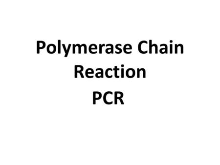 Polymerase Chain Reaction PCR. invented by Karry B. Mullis (1983, Nobel Prize 1993) patent sold by Cetus corp. to La Roche for $300 million depends on.