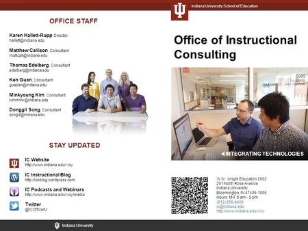 OFFICE STAFF IC Website  IC Instructional Blog  IC Podcasts and Webinars