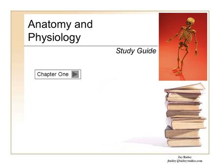 Chapter One Anatomy and Physiology Study Guide Jay Bailey
