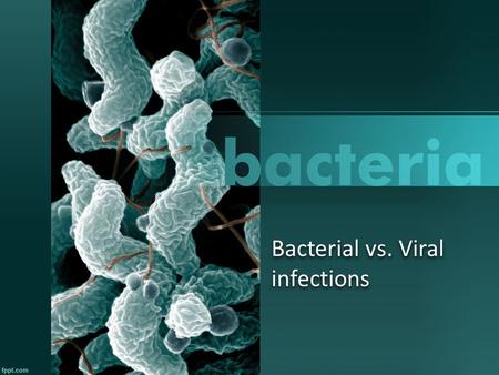 Bacterial vs. Viral infections