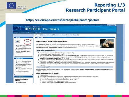 Reporting 1/3 Research Participant Portal