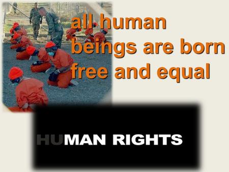 all human beings are born free and equal