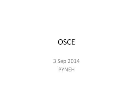 OSCE 3 Sep 2014 PYNEH. Q1: This is a 46 female with ankle injury Her X-ray ankle is shown below: