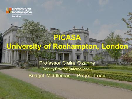 PICASA University of Roehampton, London