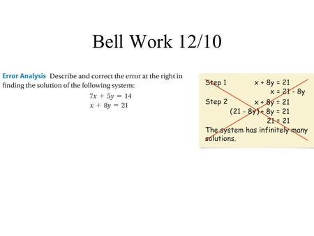 Bell Work 12/10. Objectives The student will be able to: 1. multiply monomials. 2. simplify expressions with monomials.