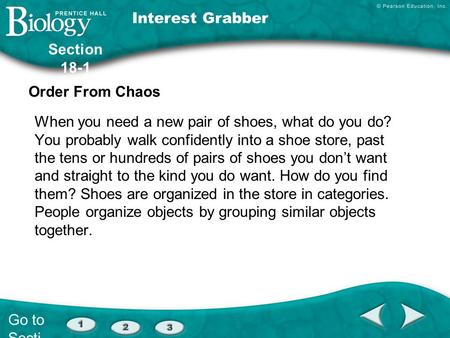 Interest Grabber Section 18-1 Order From Chaos