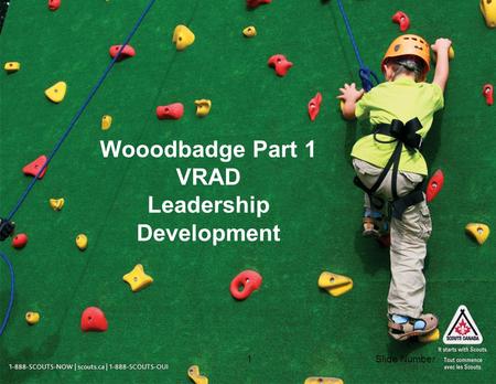 Slide Number1 Wooodbadge Part 1 VRAD Leadership Development.