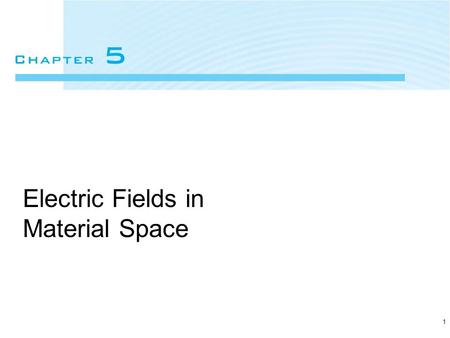 1 Electric Fields in Material Space. Copyright © 2007 Oxford University Press Elements of Electromagnetics Fourth Edition Sadiku2 Figure 5.1 Current in.