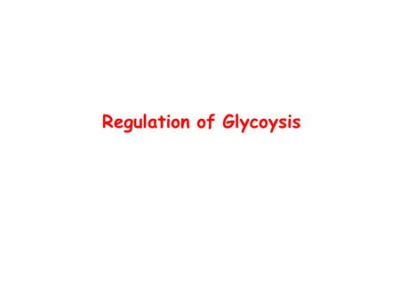 Regulation of Glycoysis. Pyruvate can go in three major directions after glycolysis Under aerobic conditions pyruvate is oxidized to Acetyl-CoA which.