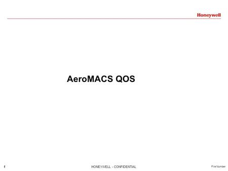 AeroMACS QOS.