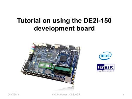 Tutorial on using the DE2i-150 development board