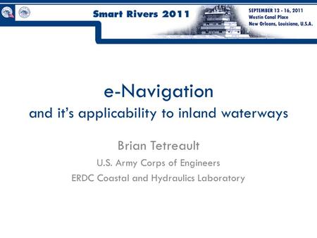 e-Navigation and it’s applicability to inland waterways