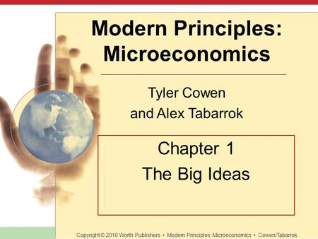 Chapter 1 The Big Ideas.