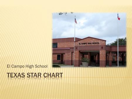 El Campo High School.  What is it?  How is the data used?  How can this information help me in my classroom?  What ratings did ECHS receive?
