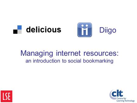 Managing internet resources: an introduction to social bookmarking Diigo.