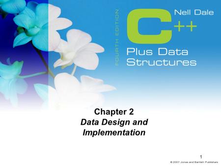 1 Chapter 2 Data Design and Implementation. 2 Data The representation of information in a manner suitable for communication or analysis by humans or machines.