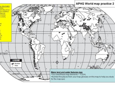 APHG World map practice