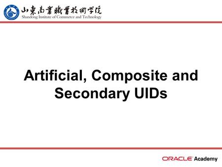 Artificial, Composite and Secondary UIDs