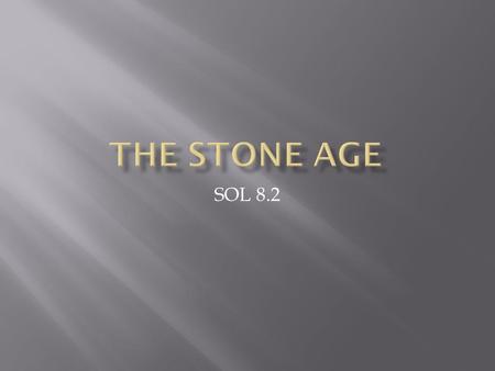 The Stone Age SOL 8.2.