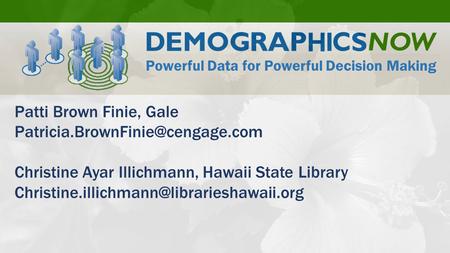 Patti Brown Finie, Gale Christine Ayar Illichmann, Hawaii State Library Powerful.