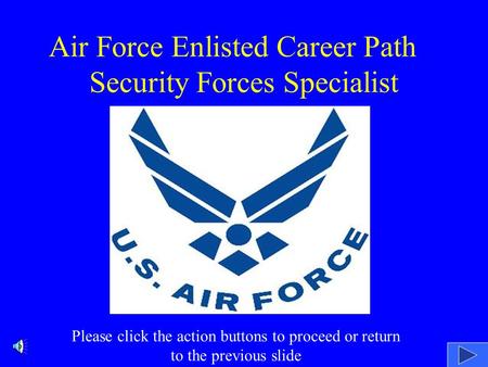 Air Force Enlisted Career Path Security Forces Specialist