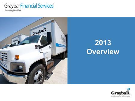 2013 Overview. Graybar Financial Services (GFS) Mission Statement: As an alternative means of acquiring our products, GFS offers financing to qualified.