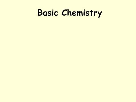 Basic Chemistry. Chemistry: Chemistry is the science of matter. –Scientists study chemicals, their properties, and REACTIONS (rxn).REACTIONS BIOCHEMISTRY.