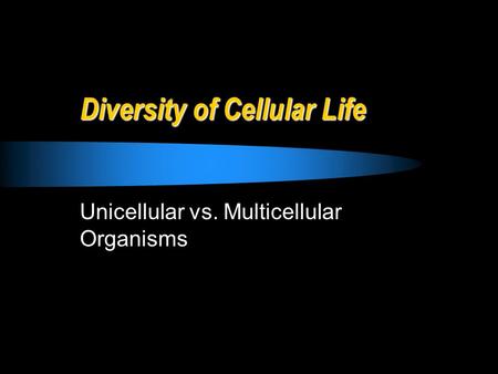 Diversity of Cellular Life