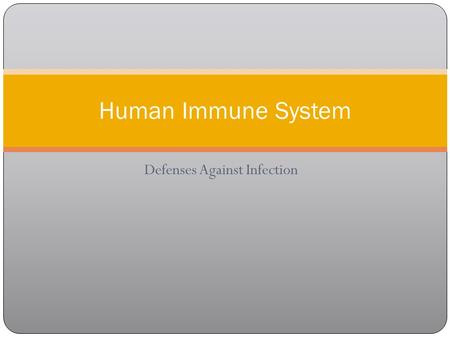 Defenses Against Infection Human Immune System. KEY CONCEPT The immune system has many responses to pathogens and foreign cells.