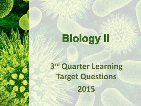 3 rd Quarter Learning Target Questions 2015. DateQuestion Number Question W – 1/21 R – 1/22 1What factors need to be considered in creating quality answers.