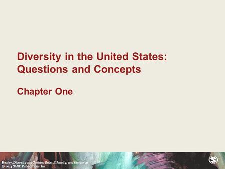 Diversity in the United States: Questions and Concepts