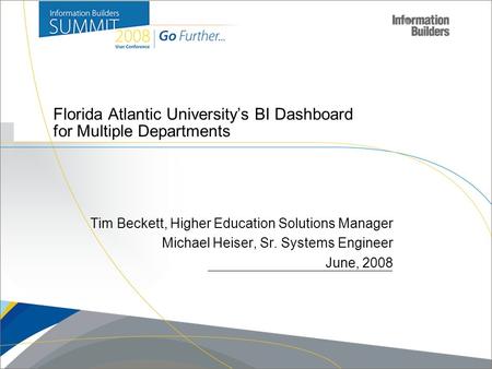 Florida Atlantic University’s BI Dashboard for Multiple Departments