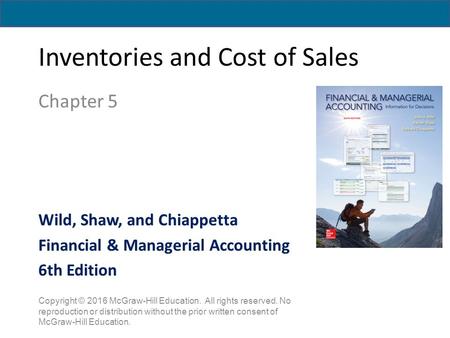 Inventories and Cost of Sales