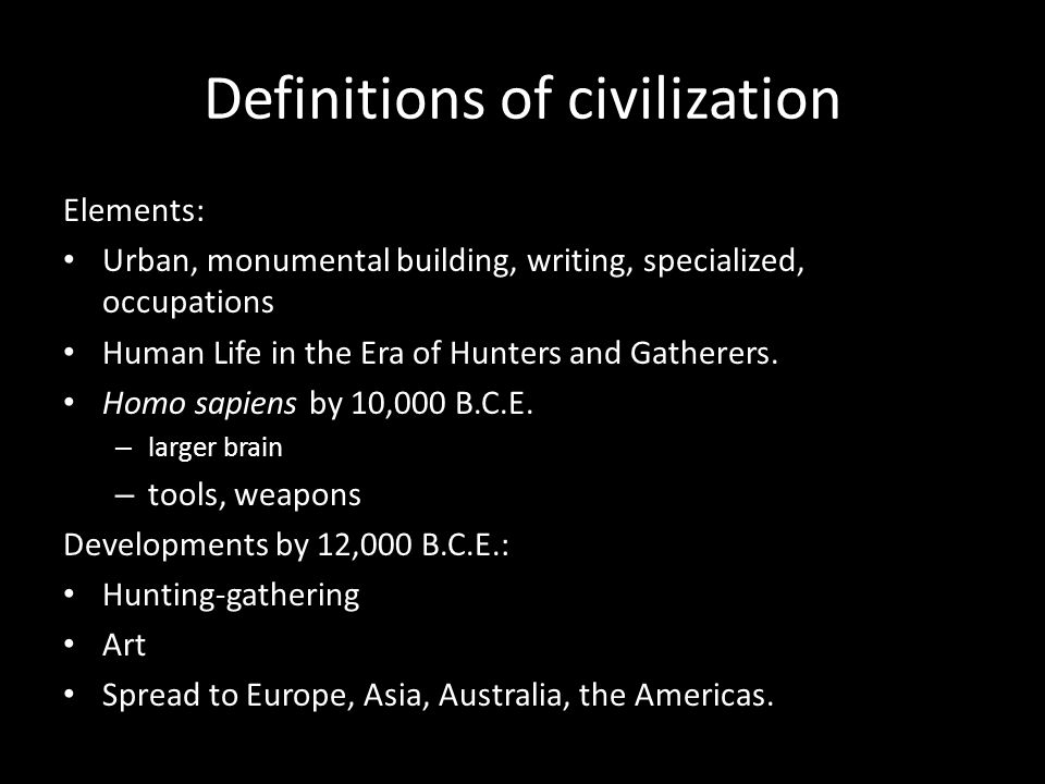 Define World Civilization