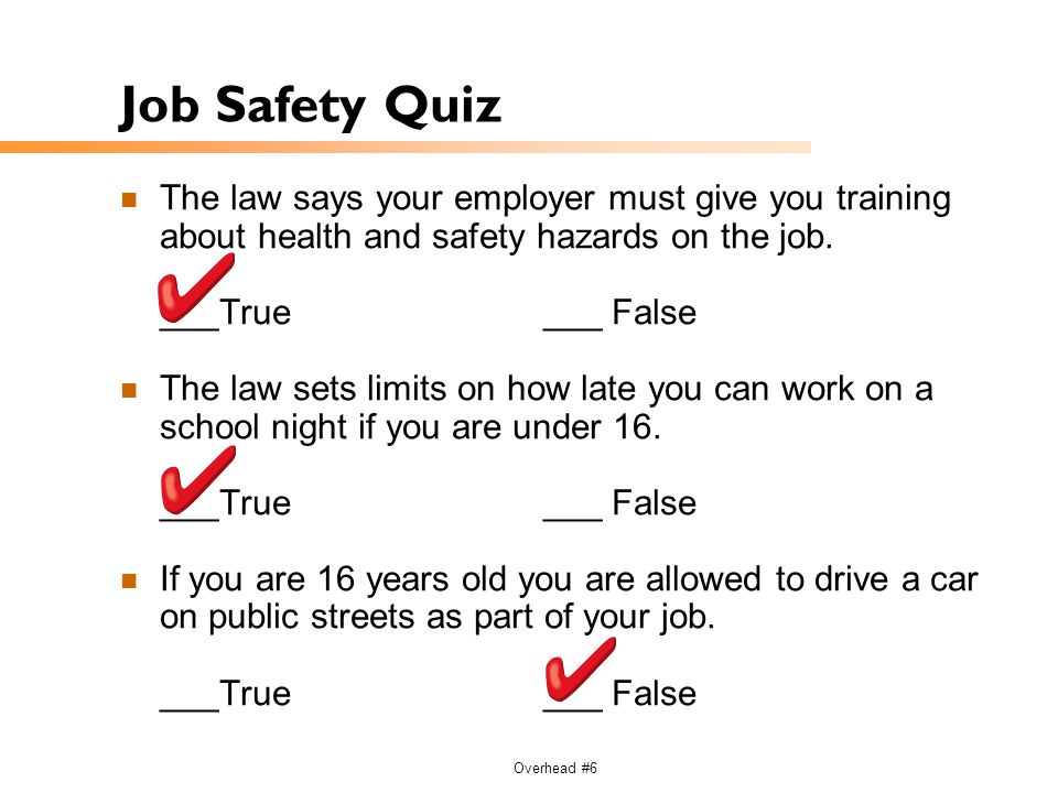 Safety Of Your Teen Job 7