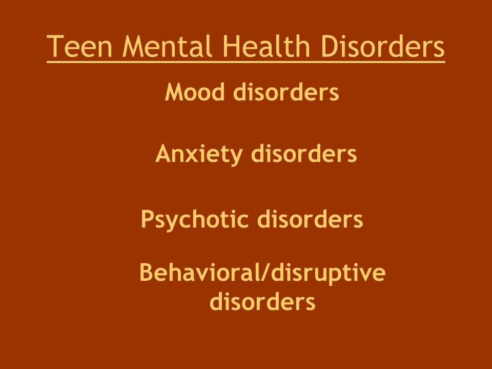 Disorder Teens Mental 104