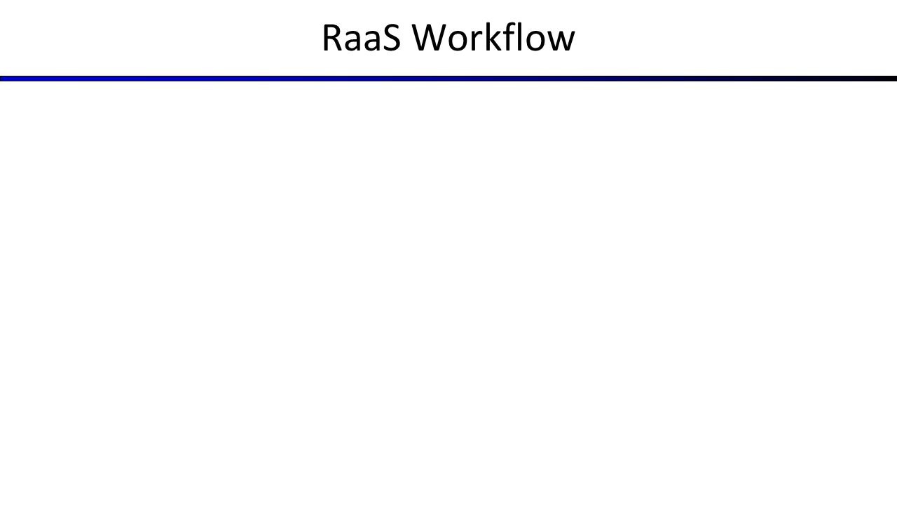 RAAS WorkFlow Manager