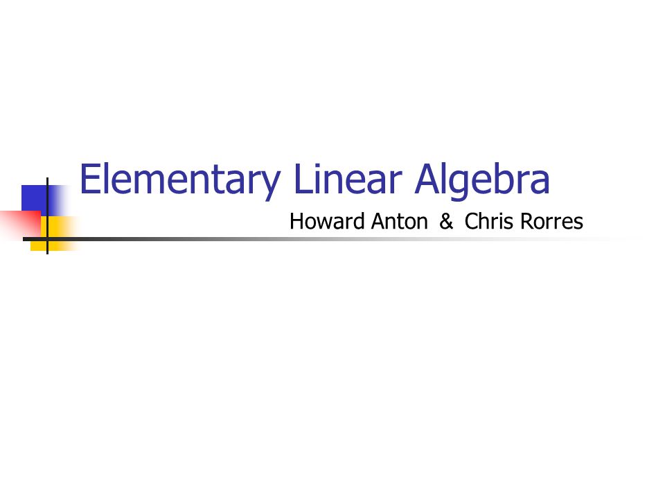 Elementary Linear Algebra 9th Edition - Howard Anton e